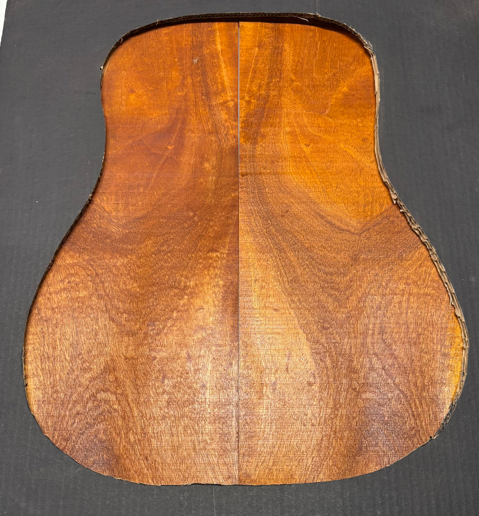 Flame Genuine Mahogany Dreadnought Guitar Back & Side Set #4031