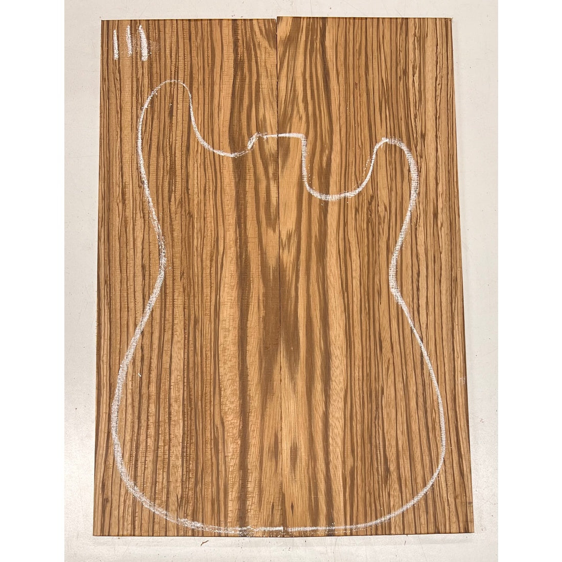 Zebrawood Bookmatched Guitar Drop Tops 21" x 7-1/4" x 1/4" #111 - Exotic Wood Zone - Buy online Across USA 