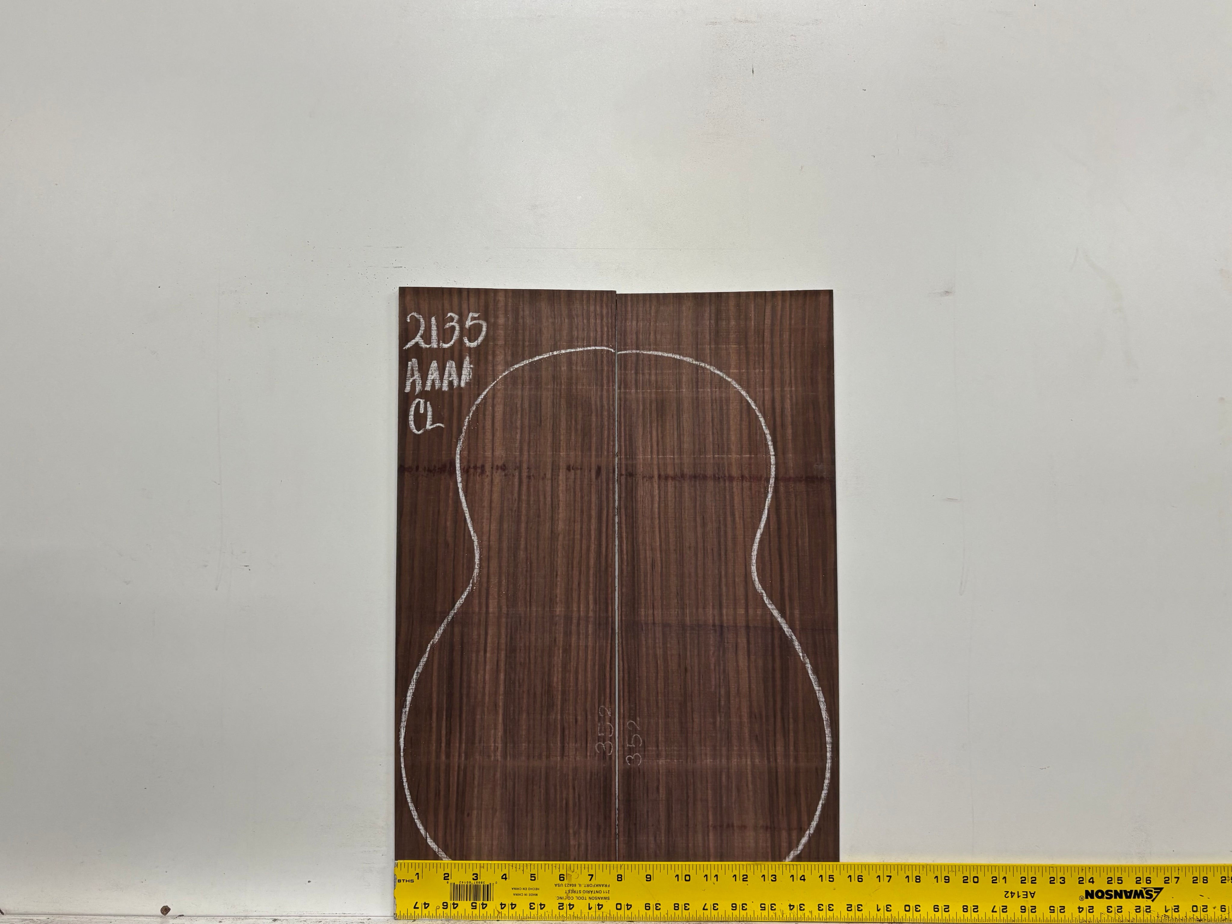 East Indian Rosewood Classical AAAA Grade Guitar Back & Side Set #2135 - Exotic Wood Zone