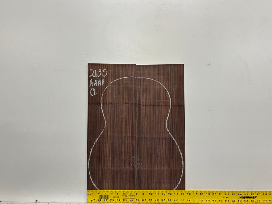 East Indian Rosewood Classical AAAA Grade Guitar Back & Side Set #2135 - Exotic Wood Zone