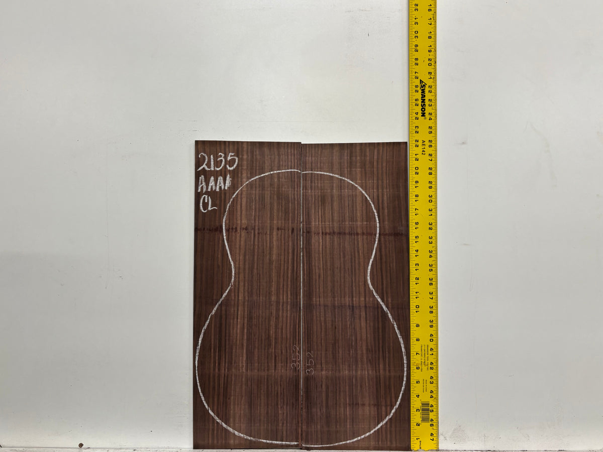 East Indian Rosewood Classical AAAA Grade Guitar Back & Side Set #2135 - Exotic Wood Zone