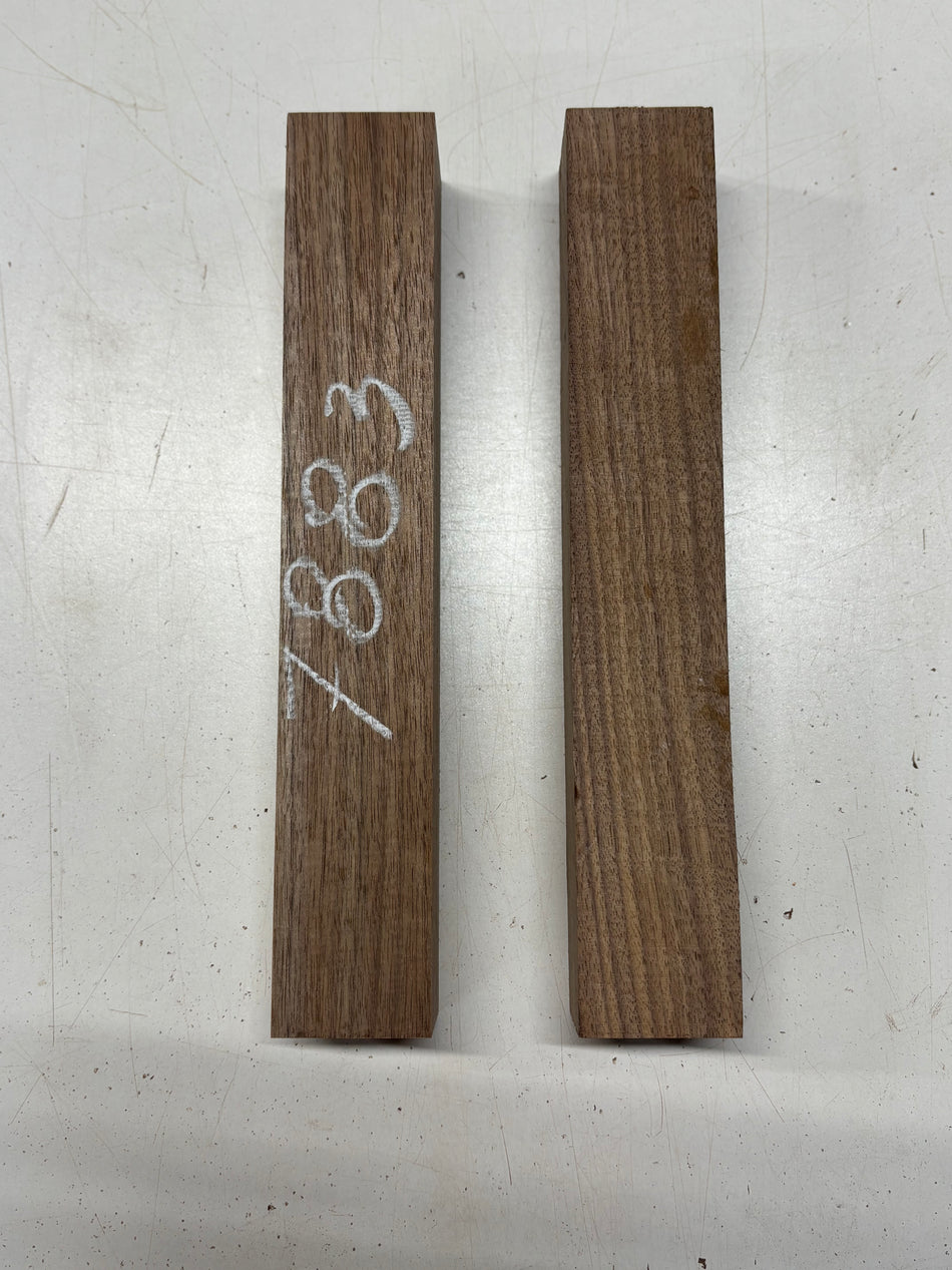 2 Pack, Black Walnut Turning Wood Blanks 12"x1-7/8"x1-7/8" #7883 - Exotic Wood Zone