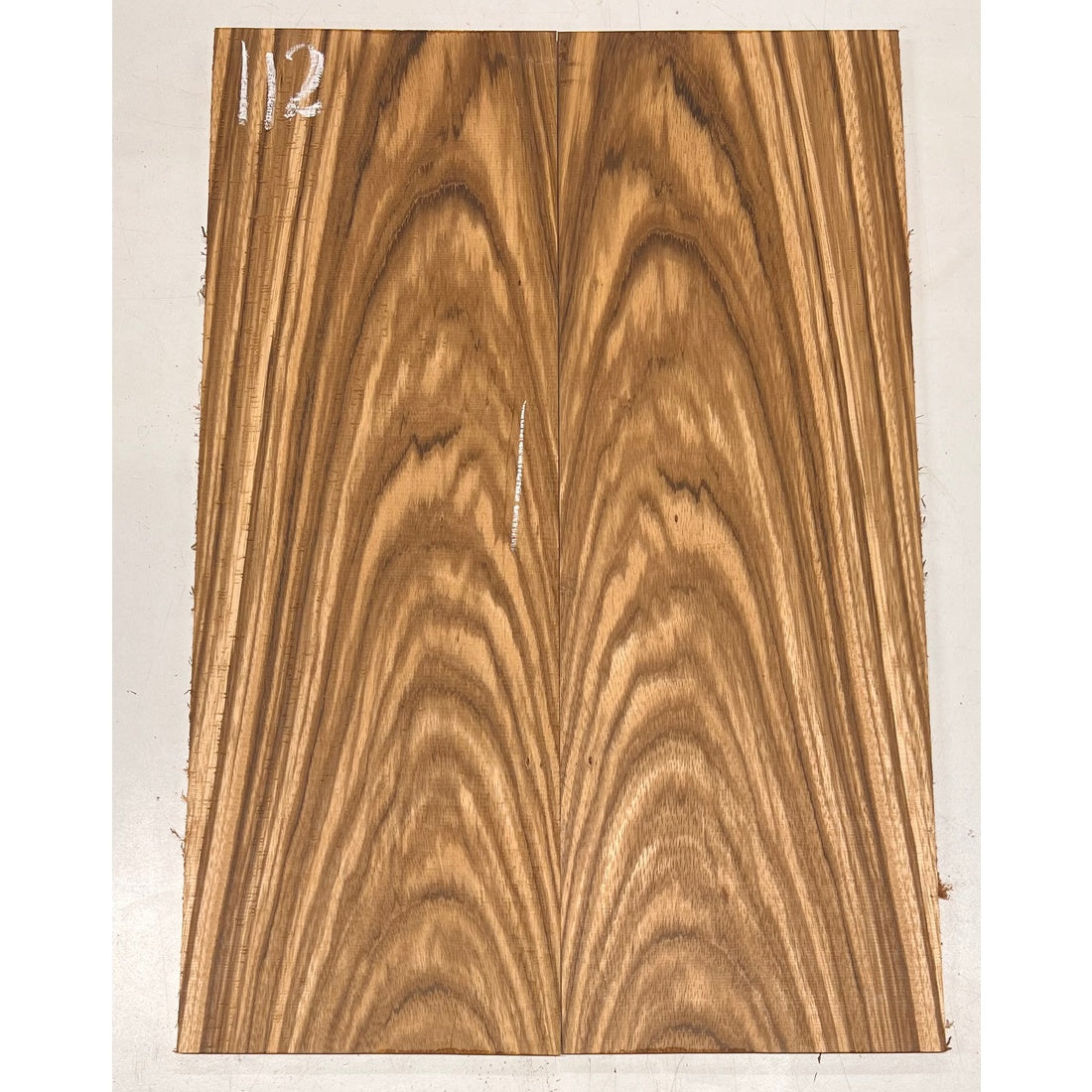 Zebrawood Bookmatched Guitar Drop Tops 21" x 7-1/4" x 1/4" #112 - Exotic Wood Zone - Buy online Across USA 