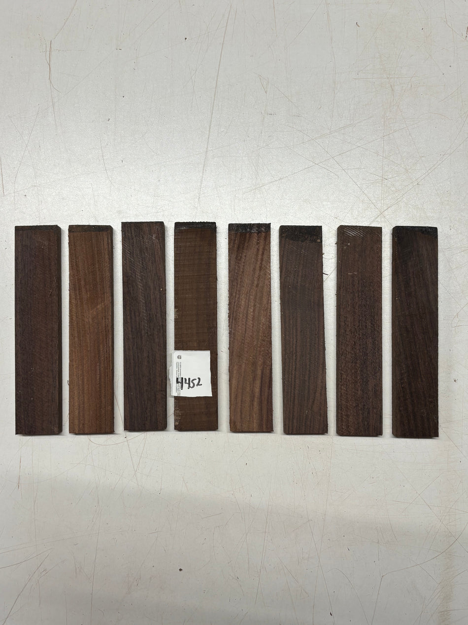 8 Pack, Indian Rosewood Inlay Blanks  7" x 1-1/2" x 1/2"#4552