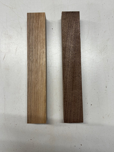 2 Pack, Black Walnut Turning Wood Blanks 12"x1-7/8"x1-7/8" #7883 - Exotic Wood Zone