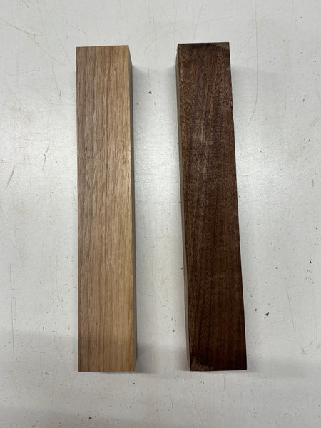 2 Pack, Black Walnut Turning Wood Blanks 12"x1-7/8"x1-7/8" #7883 - Exotic Wood Zone