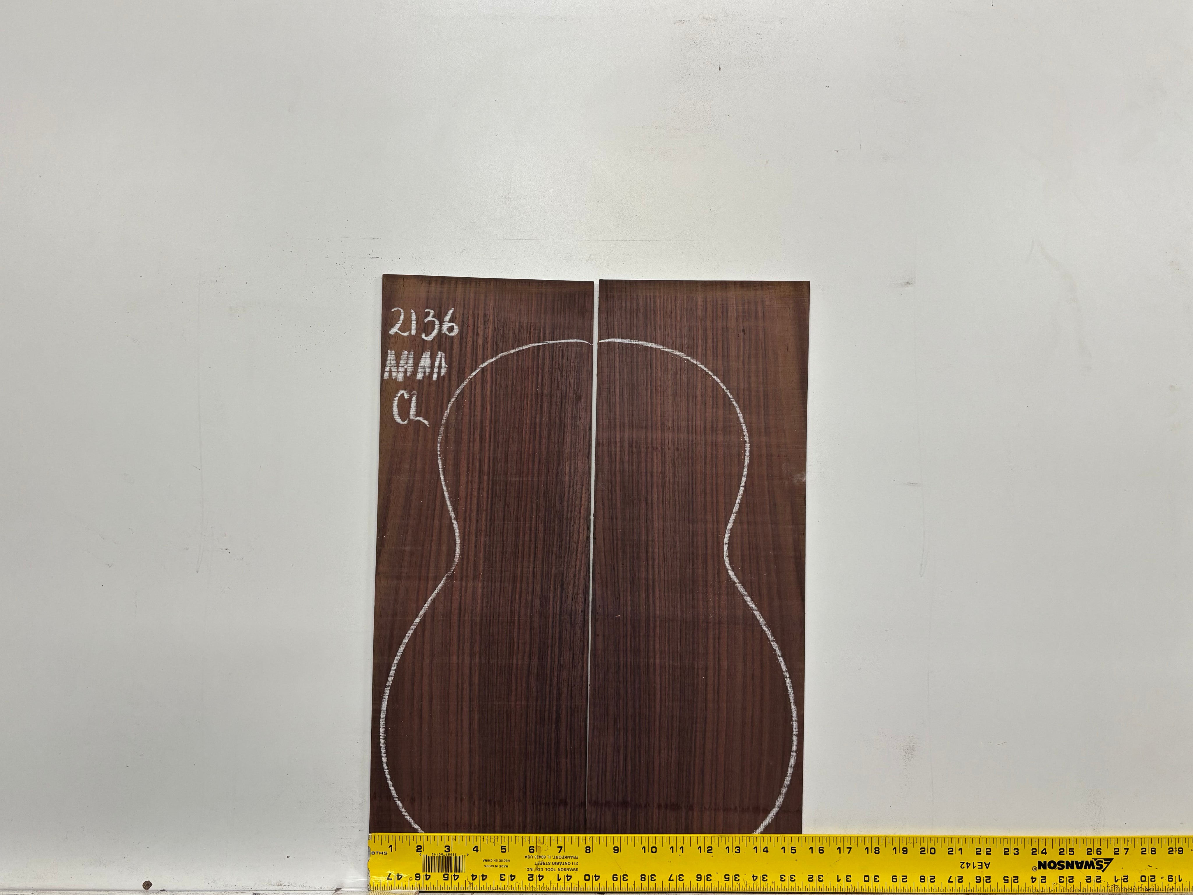 East Indian Rosewood Classical AAAA Grade Guitar Back & Side Set #2136 - Exotic Wood Zone