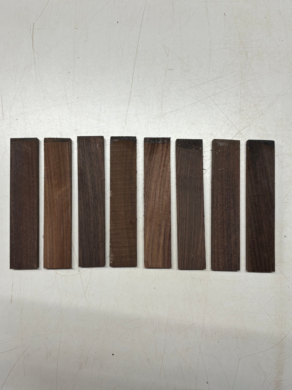 8 Pack, Indian Rosewood Inlay Blanks  7" x 1-1/2" x 1/2"#4552