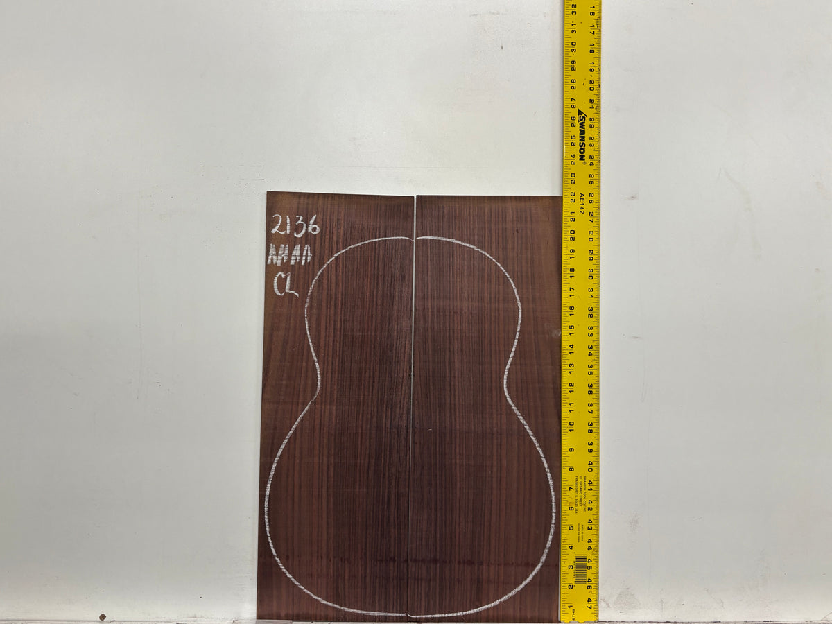 East Indian Rosewood Classical AAAA Grade Guitar Back & Side Set #2136 - Exotic Wood Zone