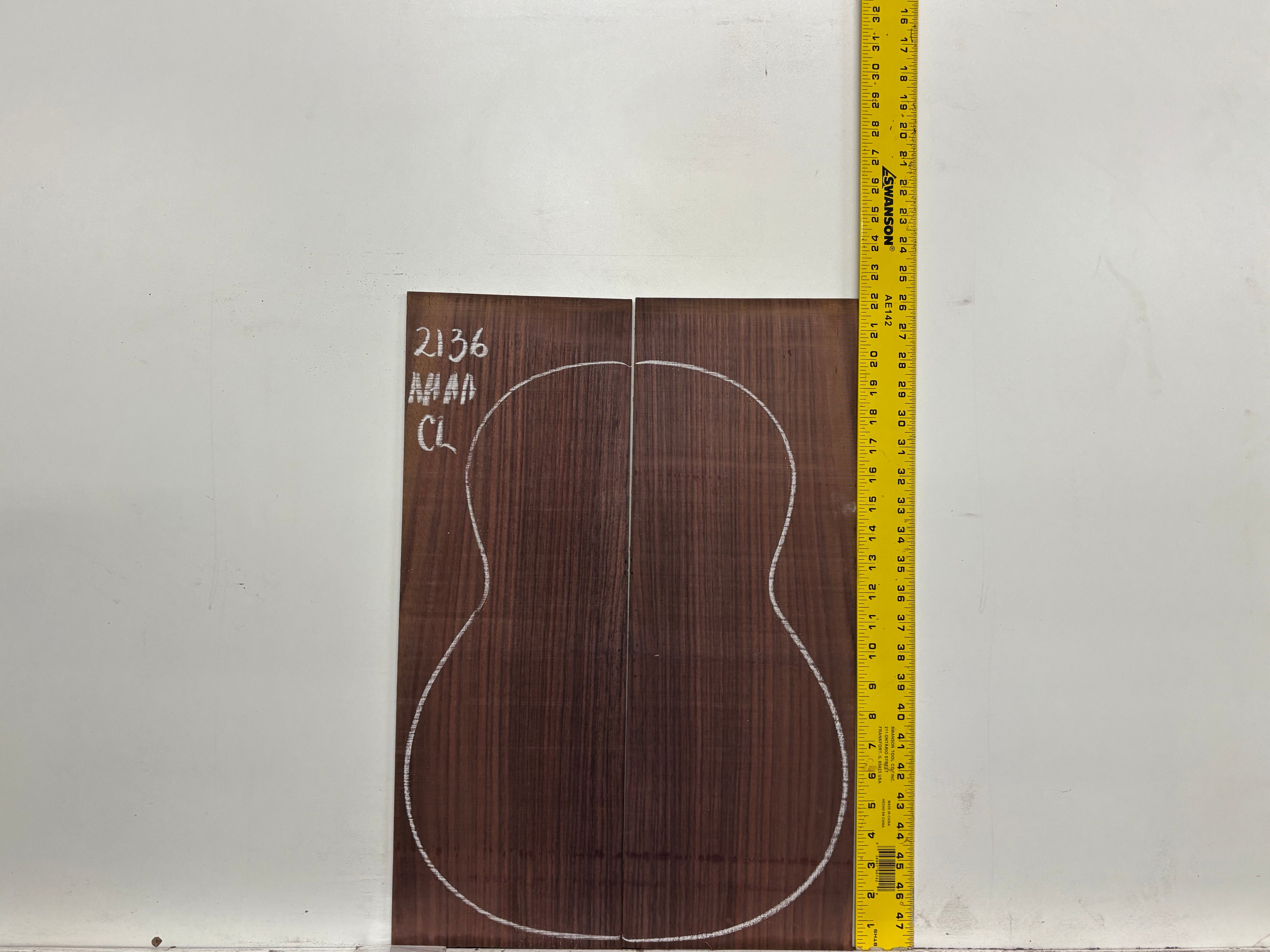 East Indian Rosewood Classical AAAA Grade Guitar Back & Side Set #2136 - Exotic Wood Zone