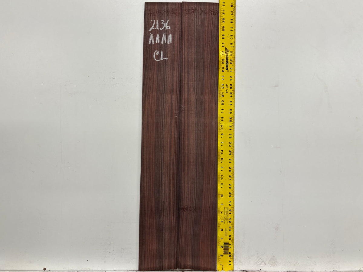 East Indian Rosewood Classical AAAA Grade Guitar Back & Side Set #2136 - Exotic Wood Zone