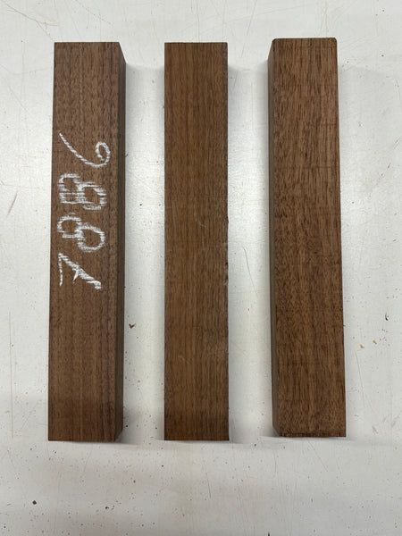 3 Pack, Black Walnut Thin Stock Lumber 12"x2"x1-1/2" #7886 - Exotic Wood Zone