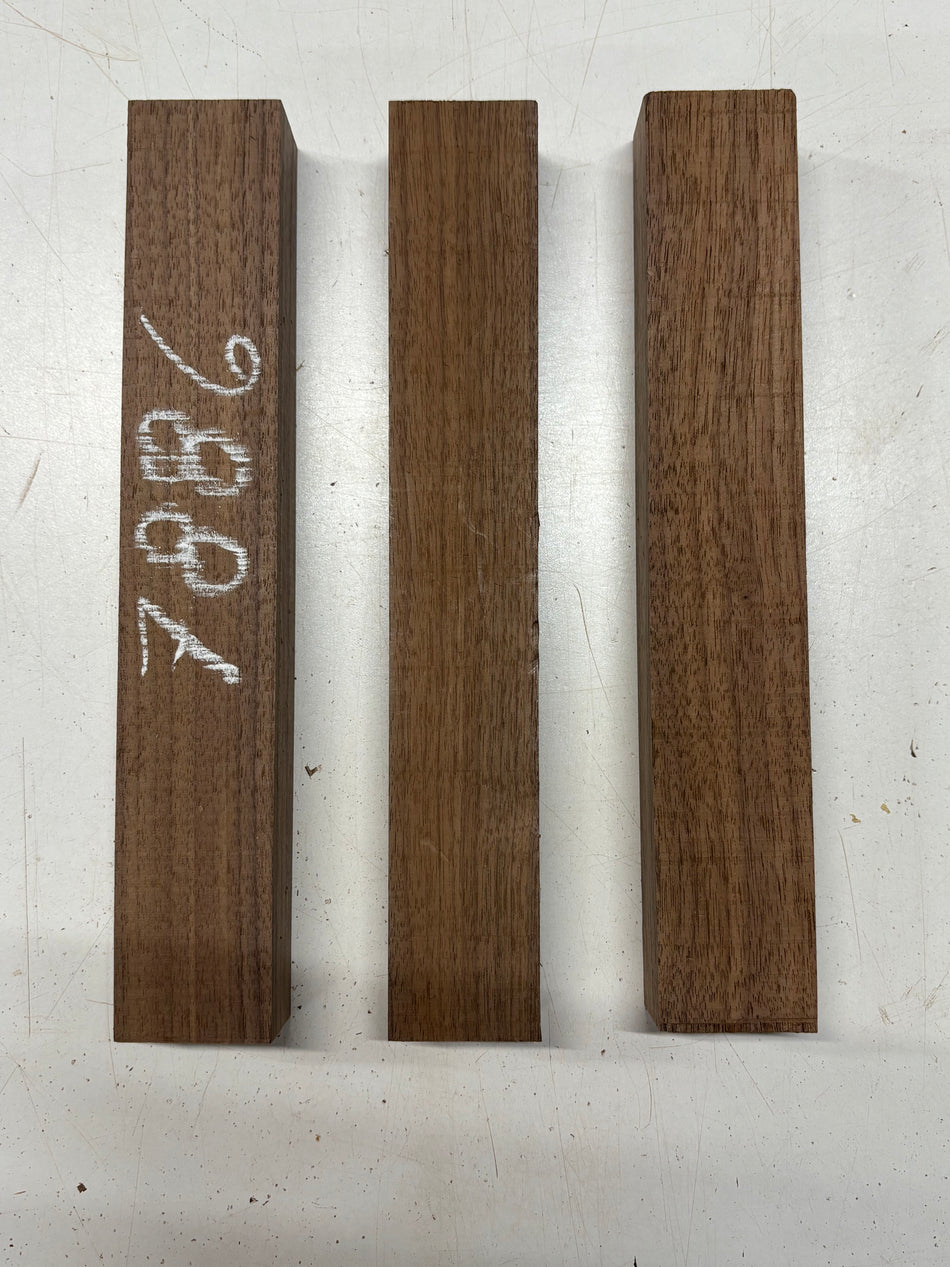 3 Pack, Black Walnut Thin Stock Lumber 12"x2"x1-1/2" #7886 - Exotic Wood Zone