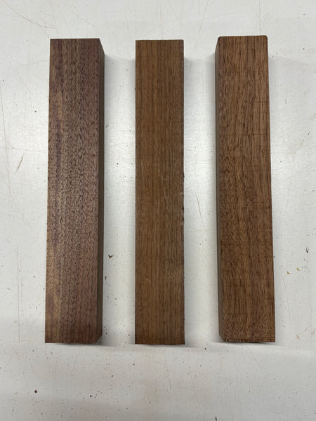 3 Pack, Black Walnut Thin Stock Lumber 12"x2"x1-1/2" #7886 - Exotic Wood Zone