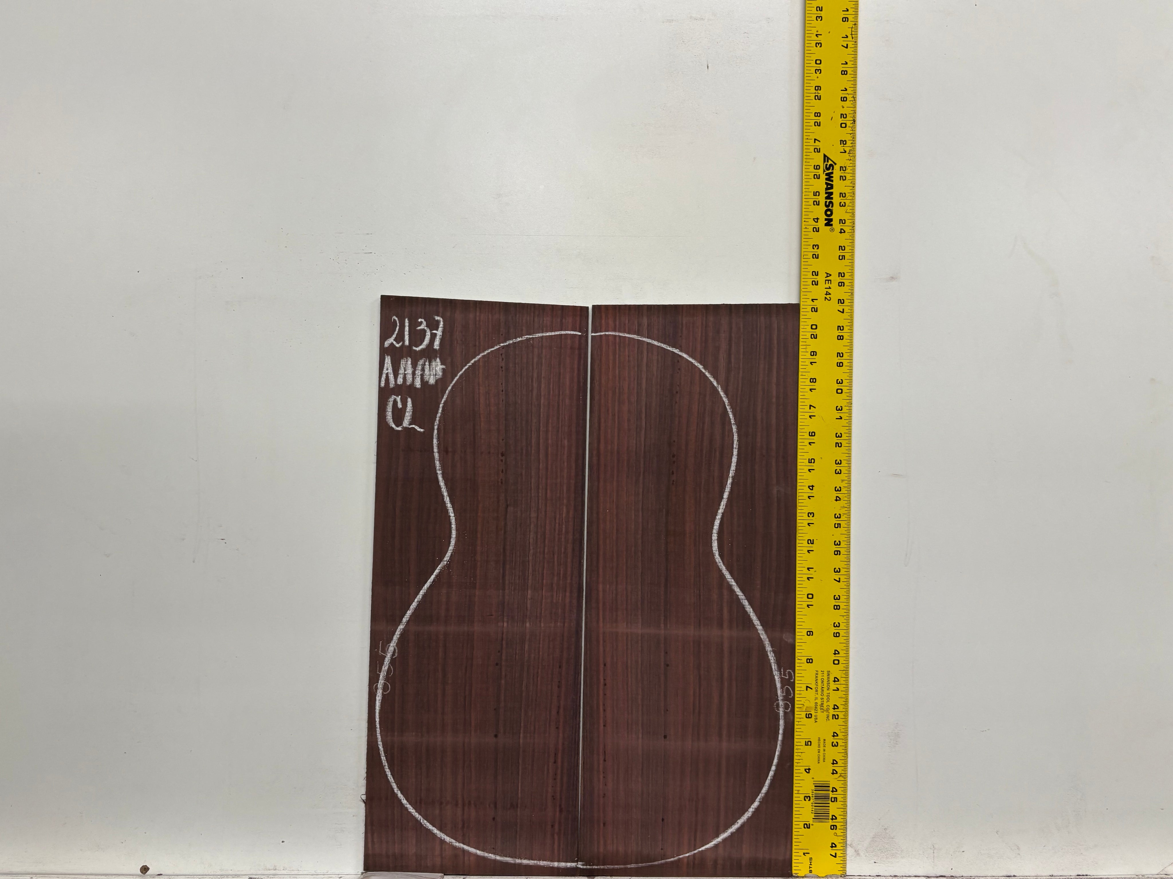 East Indian Rosewood Classical AAAA Grade Guitar Back & Side Set #2137 - Exotic Wood Zone