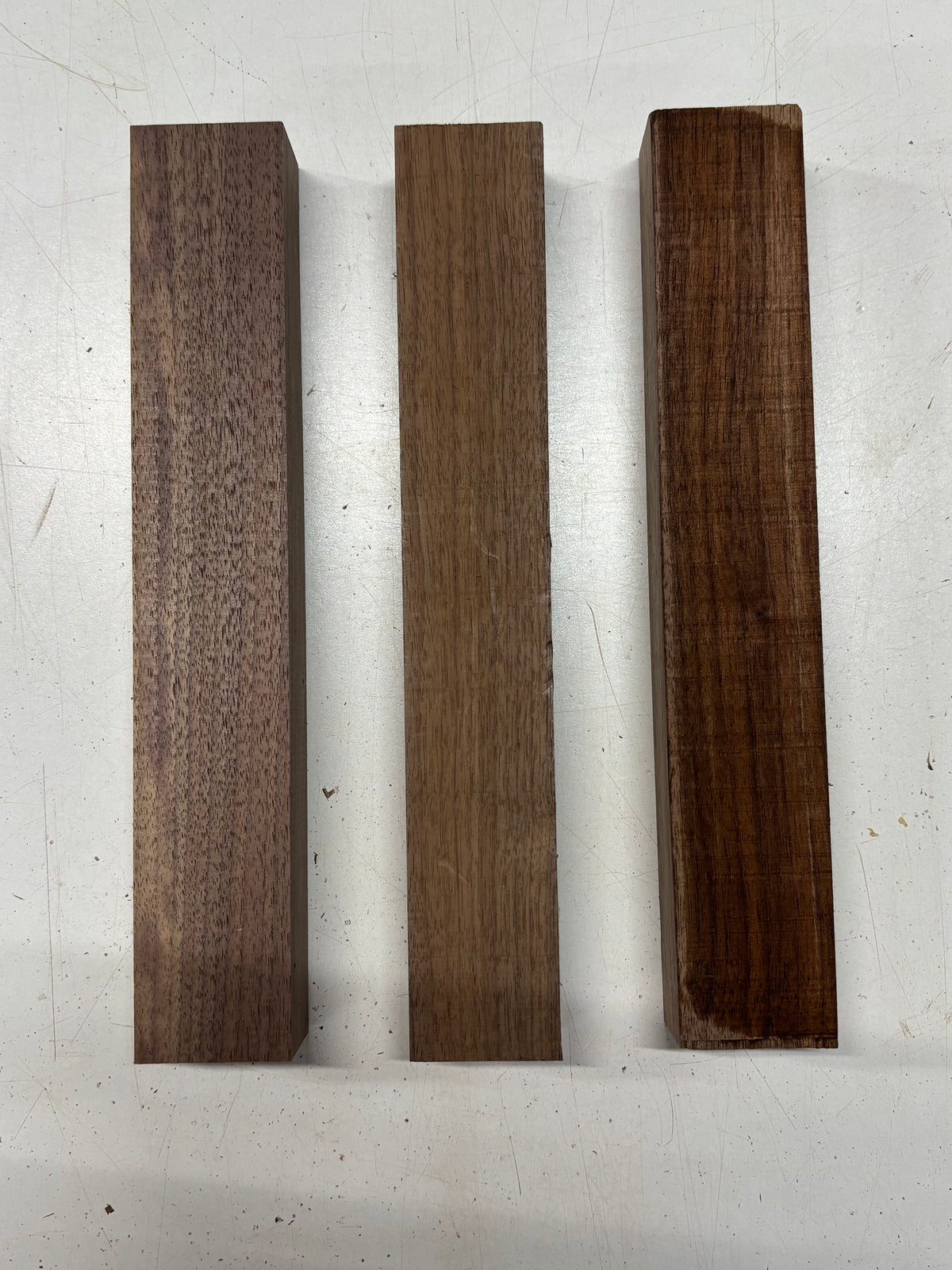 3 Pack, Black Walnut Thin Stock Lumber 12"x2"x1-1/2" #7886 - Exotic Wood Zone