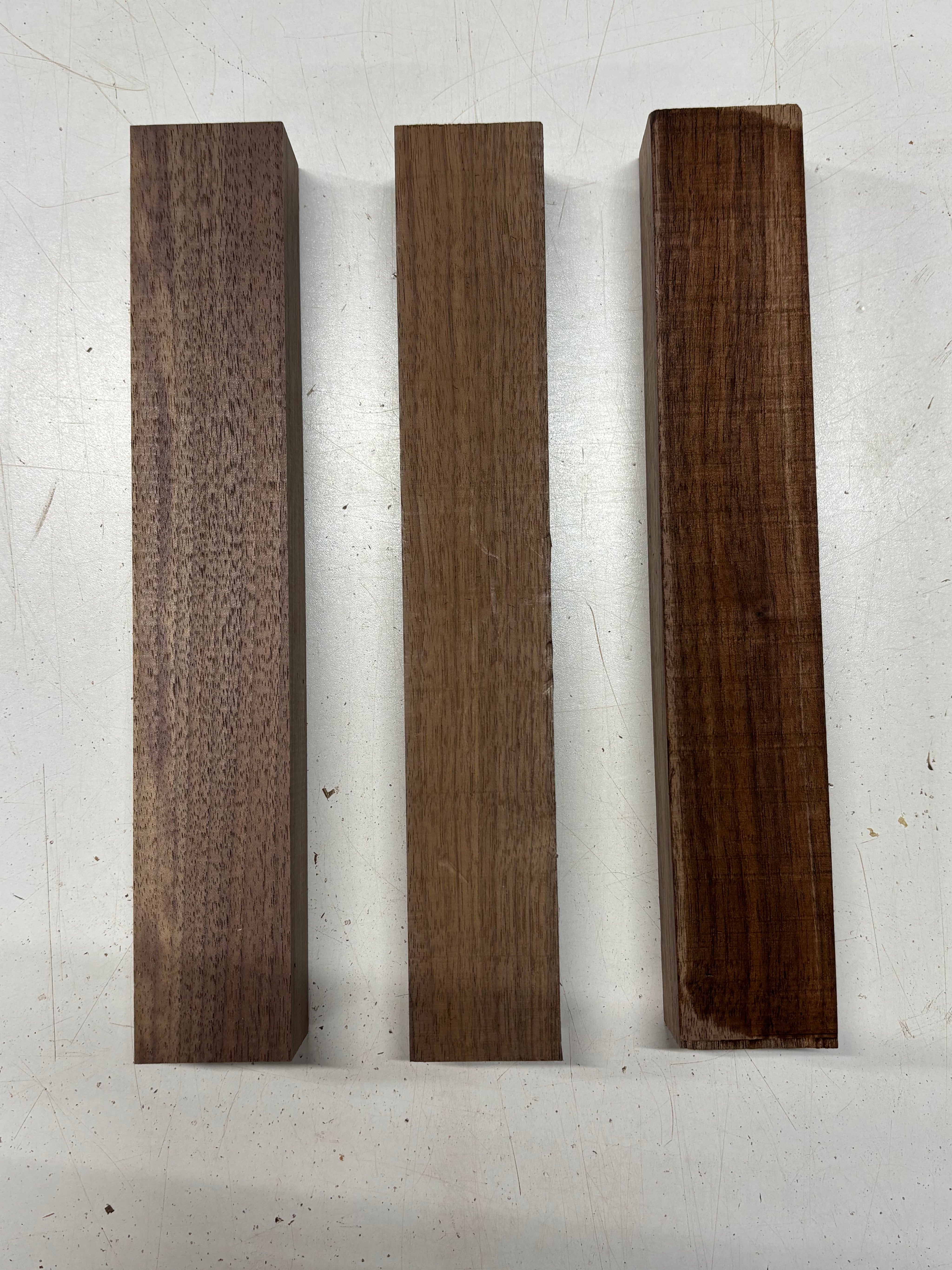 3 Pack, Black Walnut Thin Stock Lumber 12"x2"x1-1/2" #7886 - Exotic Wood Zone