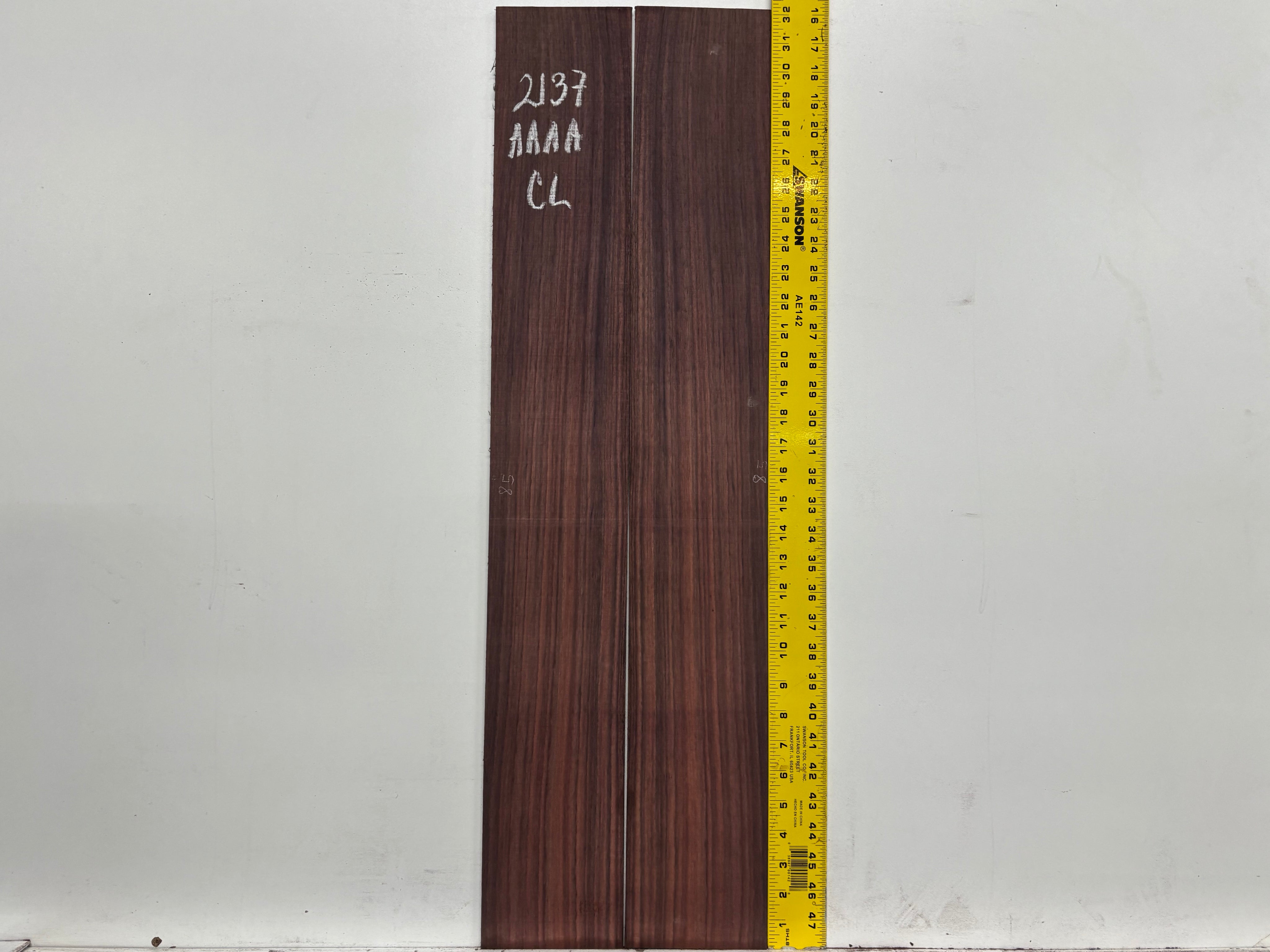 East Indian Rosewood Classical AAAA Grade Guitar Back & Side Set #2137 - Exotic Wood Zone