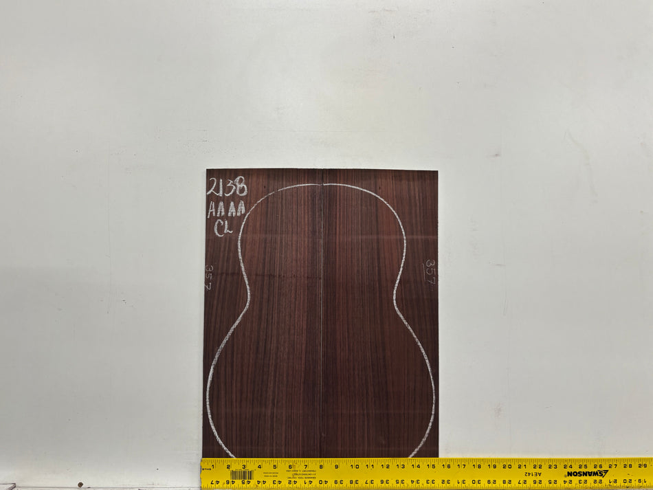 East Indian Rosewood Classical AAAA Grade Guitar Back & Side Set #2138 - Exotic Wood Zone