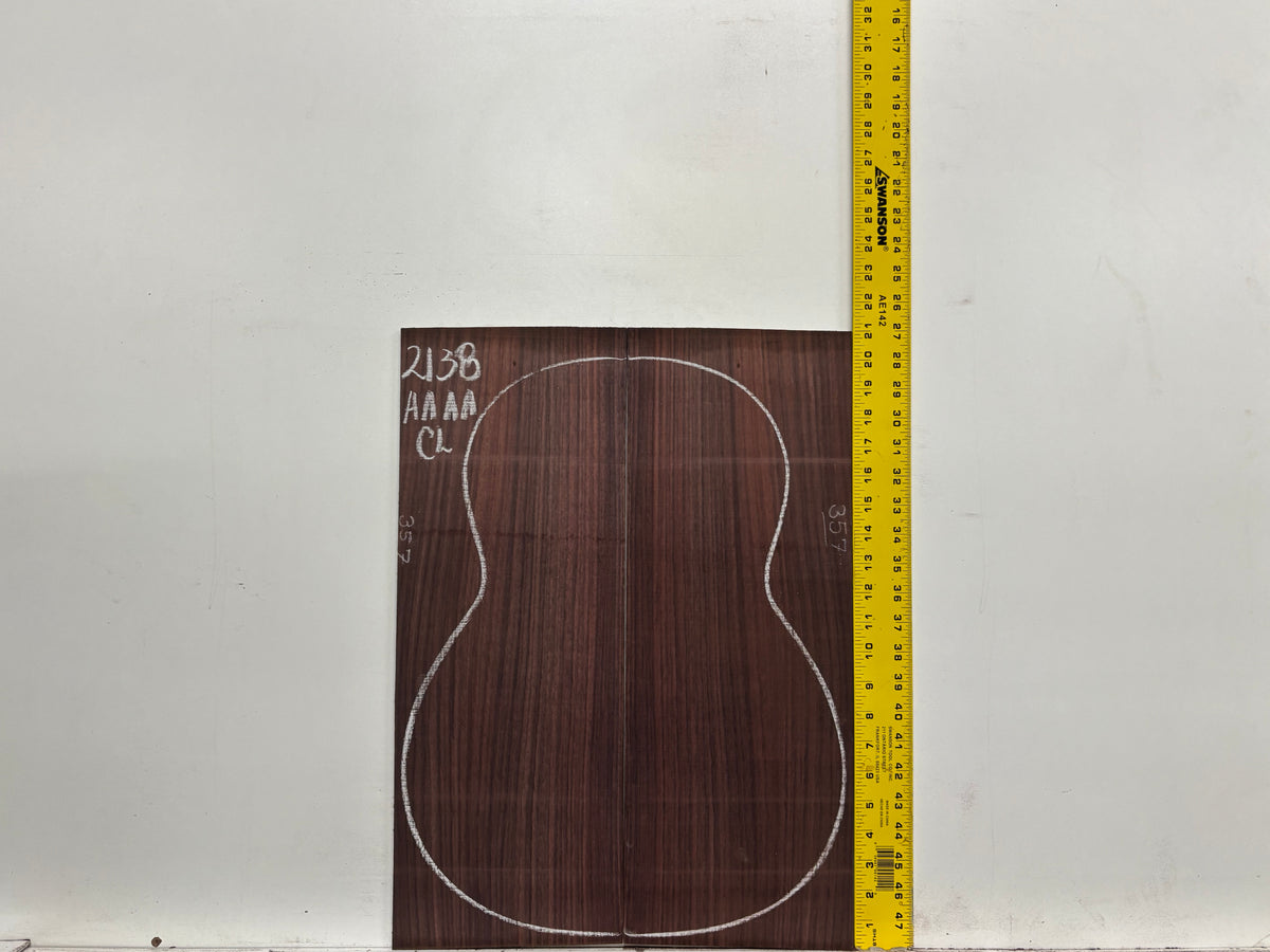 East Indian Rosewood Classical AAAA Grade Guitar Back & Side Set #2138 - Exotic Wood Zone