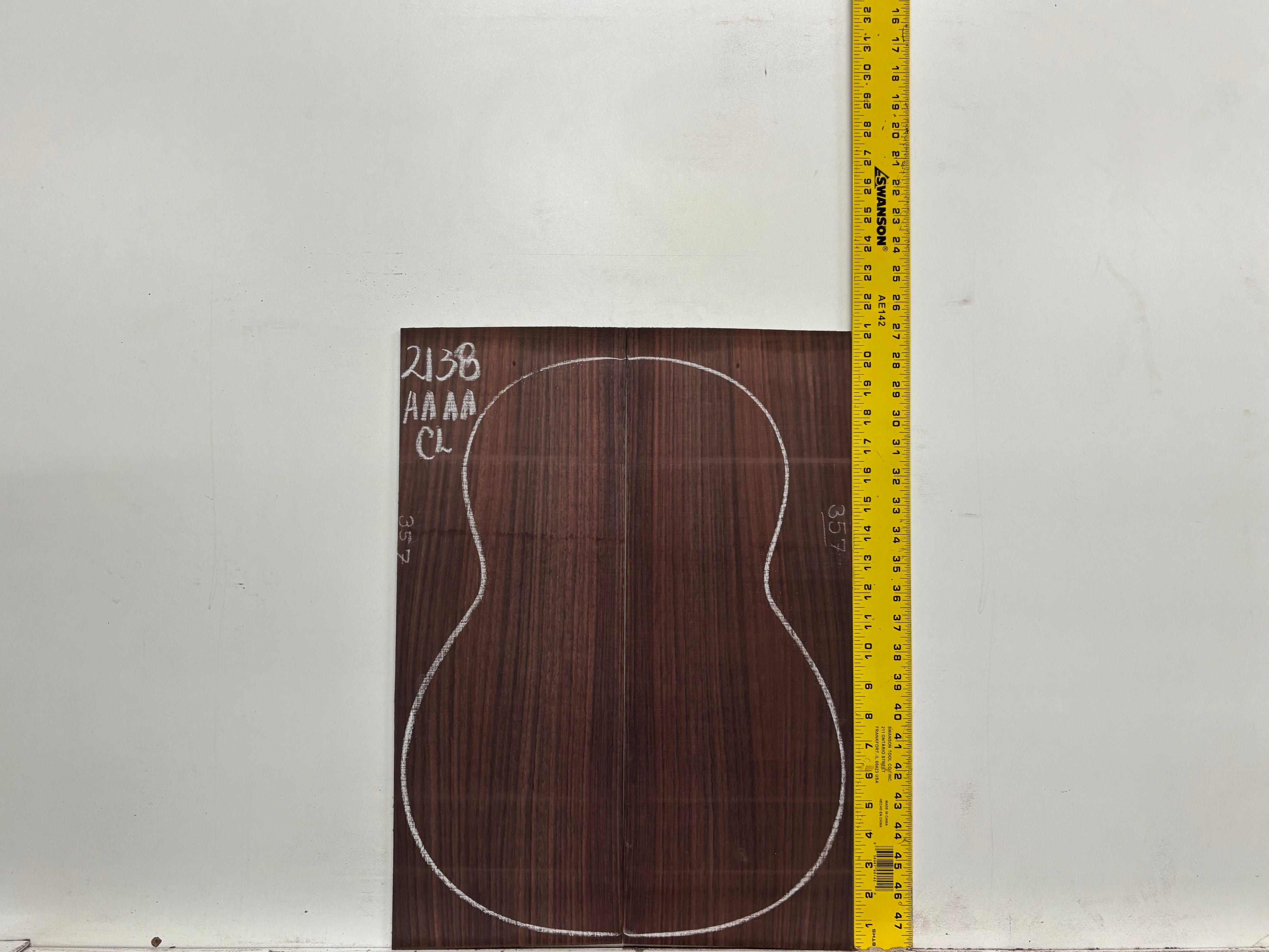 East Indian Rosewood Classical AAAA Grade Guitar Back & Side Set #2138 - Exotic Wood Zone