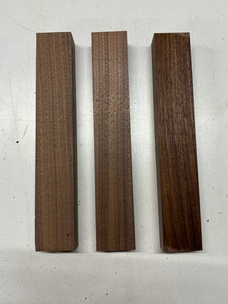 3 Pack, Black Walnut Thin Stock Lumber 12"x2"x1-1/2" #7888 - Exotic Wood Zone