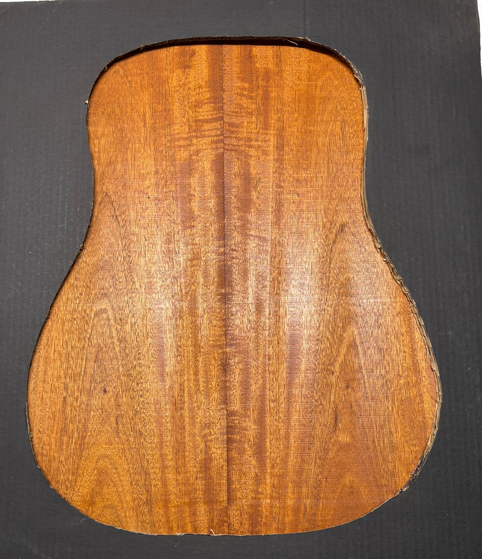 Flame Genuine Mahogany Dreadnought Guitar Back & Side Set #4035