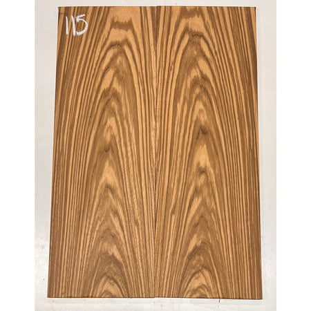 Zebrawood Bookmatched Guitar Drop Tops 21" x 7-1/4" x 1/4" #115 - Exotic Wood Zone - Buy online Across USA 