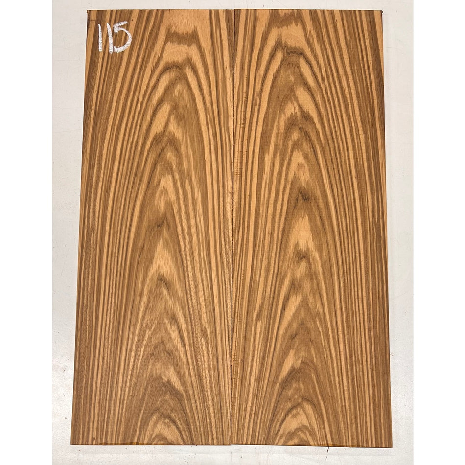 Zebrawood Bookmatched Guitar Drop Tops 21" x 7-1/4" x 1/4" #115 - Exotic Wood Zone - Buy online Across USA 