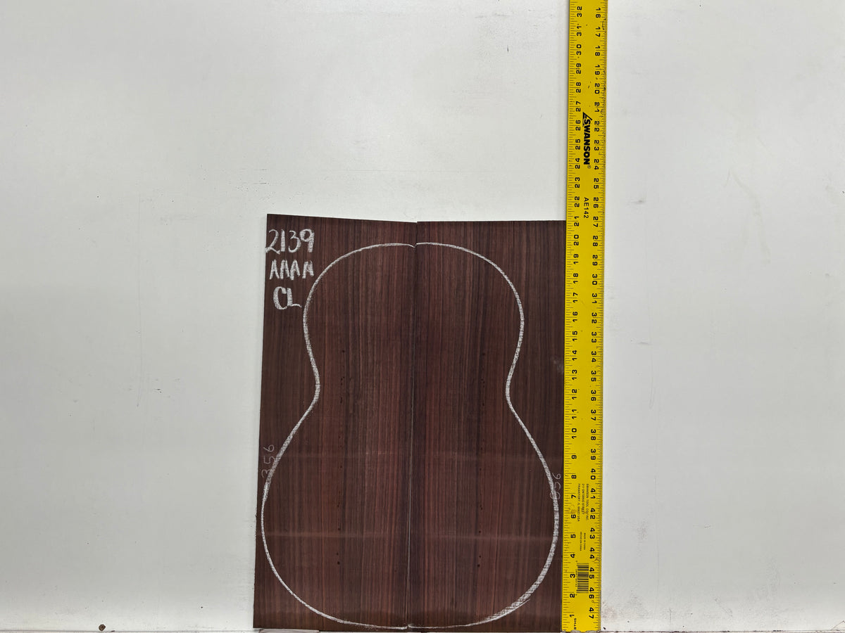 East Indian Rosewood Classical AAAA Grade Guitar Back & Side Set #2139 - Exotic Wood Zone