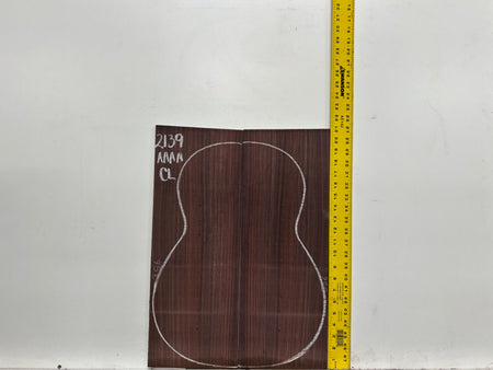 East Indian Rosewood Classical AAAA Grade Guitar Back & Side Set #2139 - Exotic Wood Zone