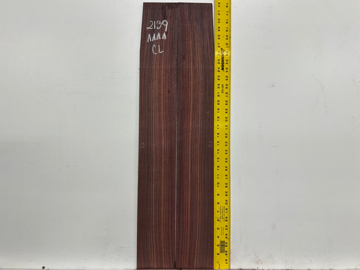 East Indian Rosewood Classical AAAA Grade Guitar Back & Side Set #2139 - Exotic Wood Zone