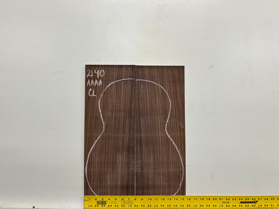 East Indian Rosewood Classical AAAA Grade Guitar Back & Side Set #2140 - Exotic Wood Zone