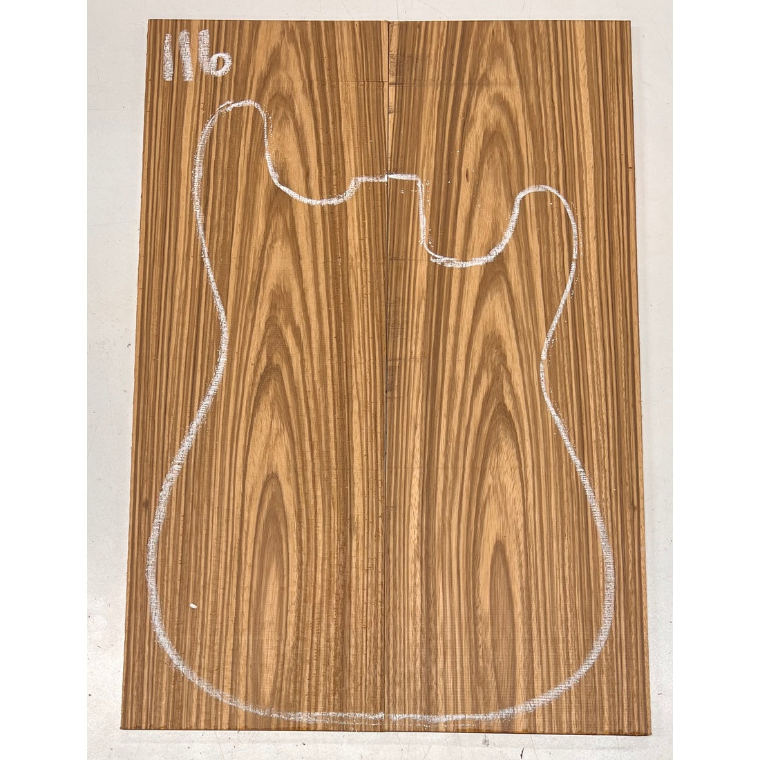 Zebrawood Bookmatched Guitar Drop Tops 21" x 7-1/4" x 1/4" #116 - Exotic Wood Zone - Buy online Across USA 