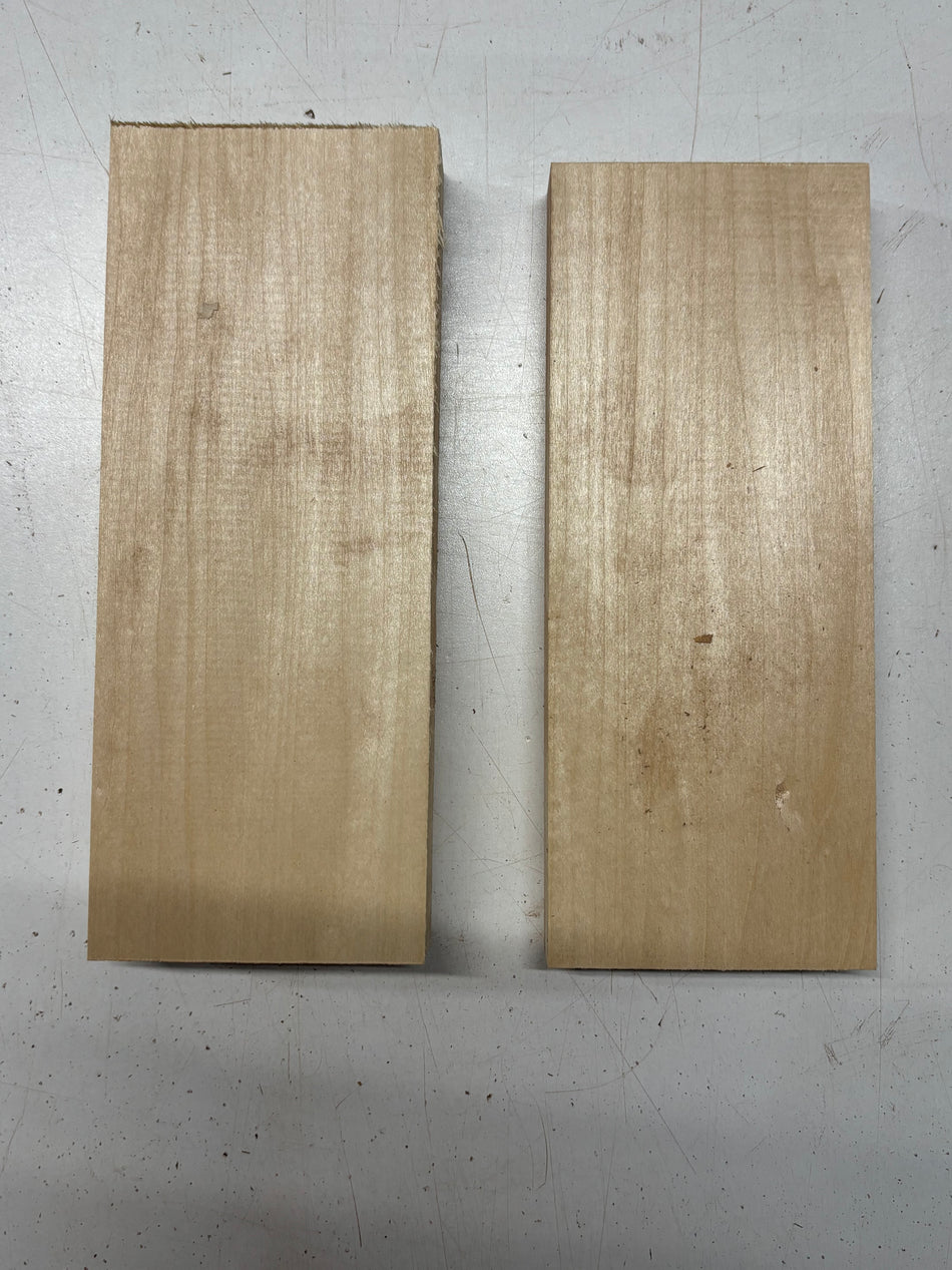 2 Pack, Basswood Thin Stock Lumber 8-1/2"x3-3/8"x1-3/8", 8-1/2"x3-3/8"x7/8" #7892 - Exotic Wood Zone