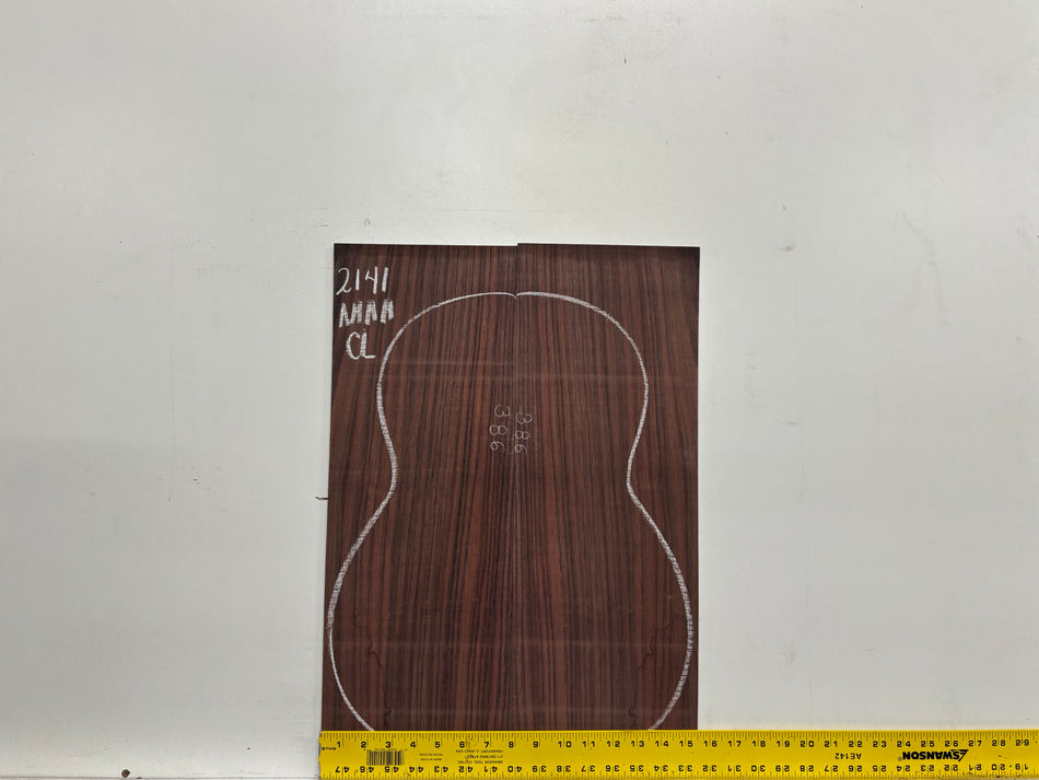 East Indian Rosewood Classical AAAA Grade Guitar Back & Side Set #2141 - Exotic Wood Zone
