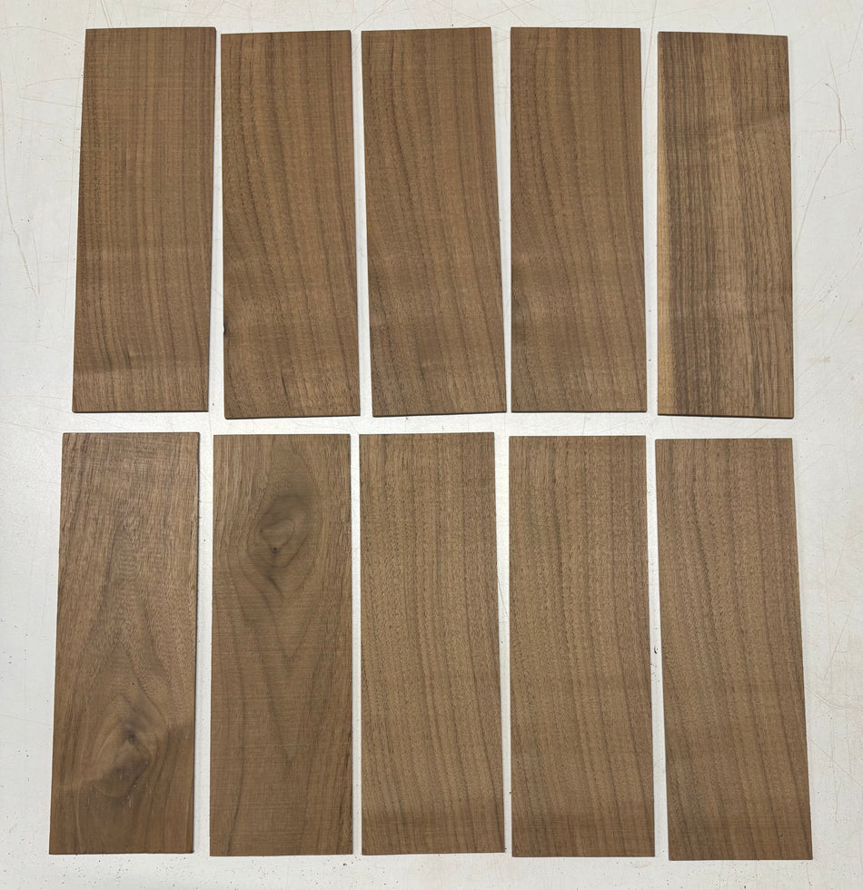 10 Pack, Black Walnut Thin Stock Lumber 12"x4"x1/8" #7894 - Exotic Wood Zone