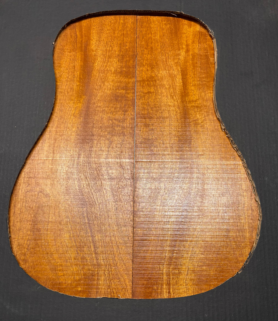 Flame Genuine Mahogany Dreadnought Guitar Back & Side Set #4038