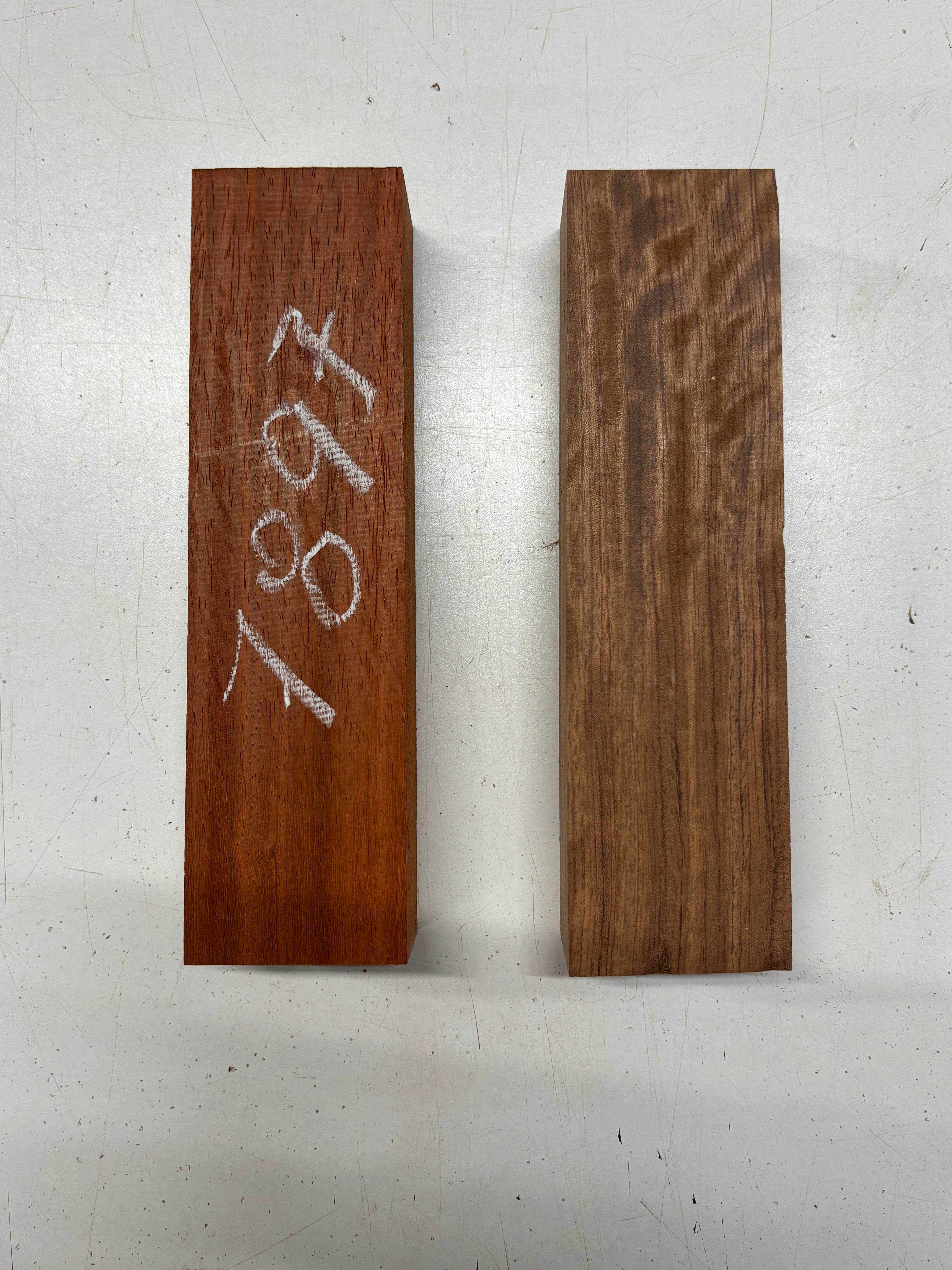 2 Pack, 2 Species, Spanish Cedar + Mahogany Thin Stock Lumber 28"x1-7/8"x1-1/4" #7897 - Exotic Wood Zone