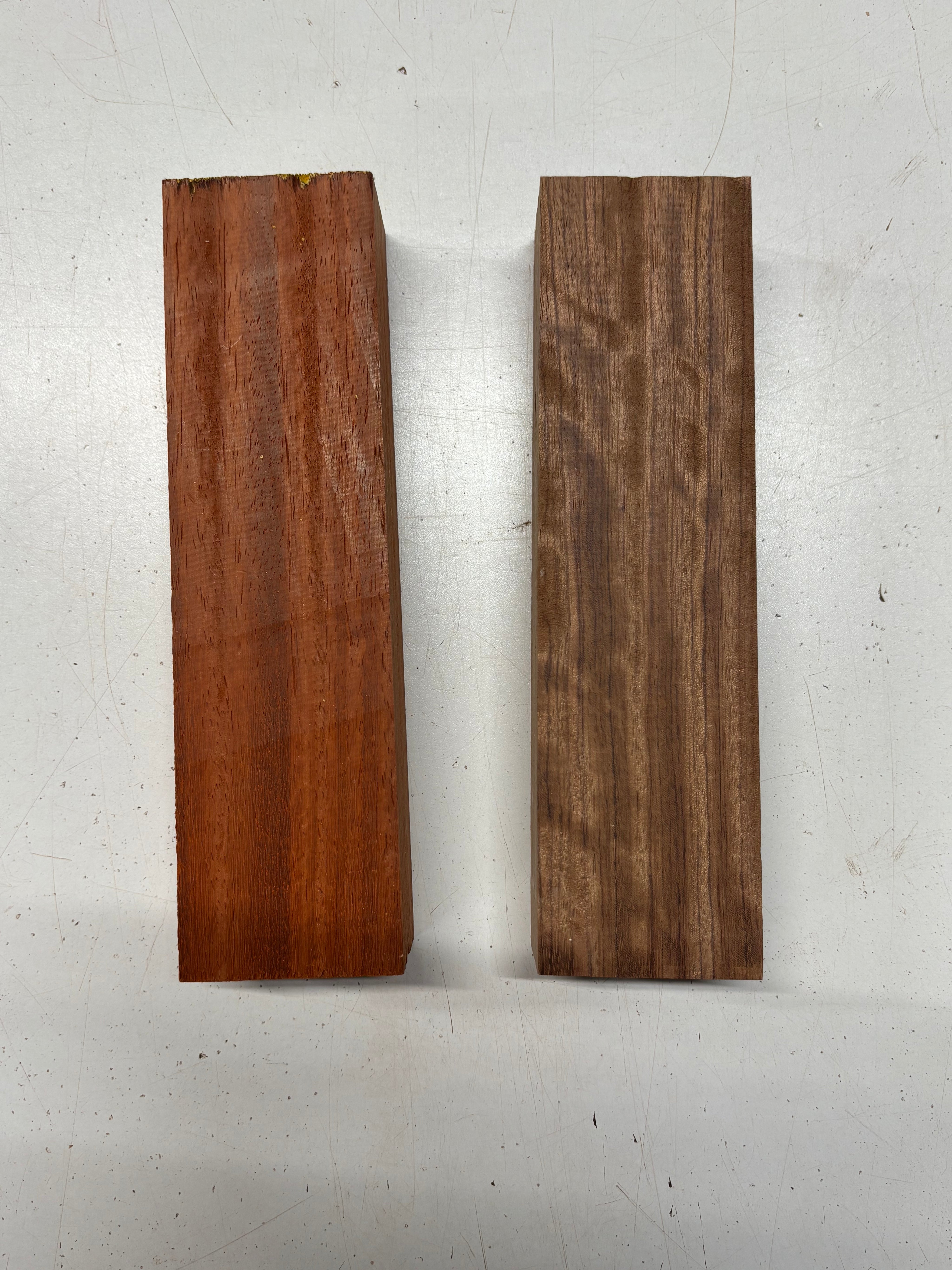 2 Pack, 2 Species, Spanish Cedar + Mahogany Thin Stock Lumber 28"x1-7/8"x1-1/4" #7897 - Exotic Wood Zone