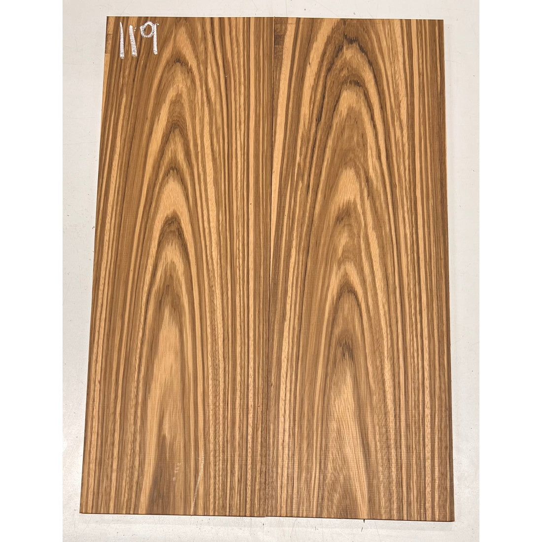 Zebrawood Bookmatched Guitar Drop Tops 21" x 7-1/4" x 1/4" #119 - Exotic Wood Zone - Buy online Across USA 