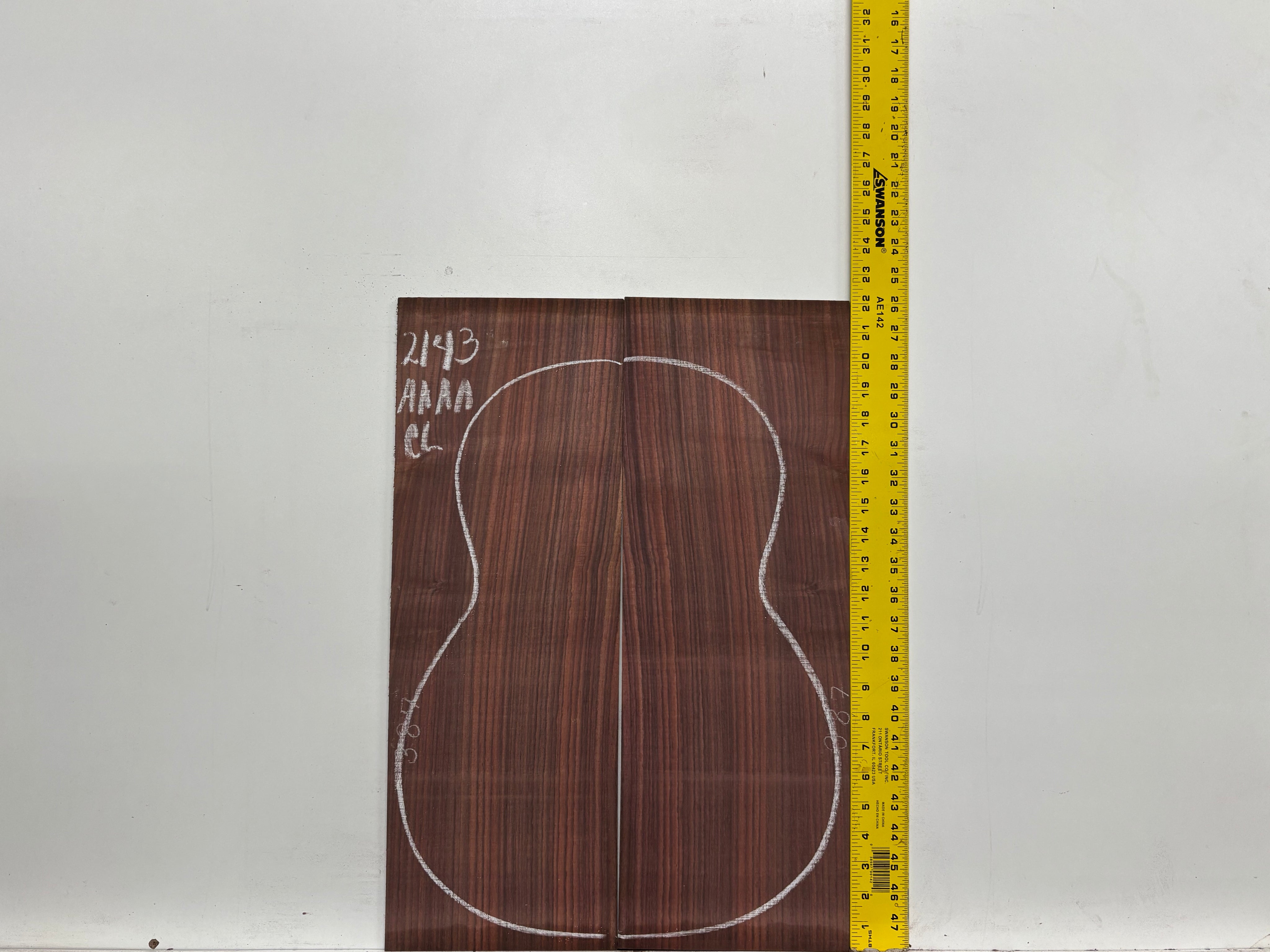 East Indian Rosewood Classical AAAA Grade Guitar Back & Side Set #2143 - Exotic Wood Zone