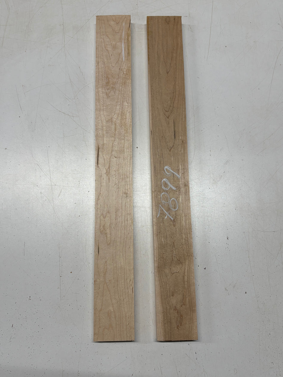 2 Pack, Birdseye Maple Thin Stock Lumber 24"x2-3/4"x7/8" #7899 - Exotic Wood Zone