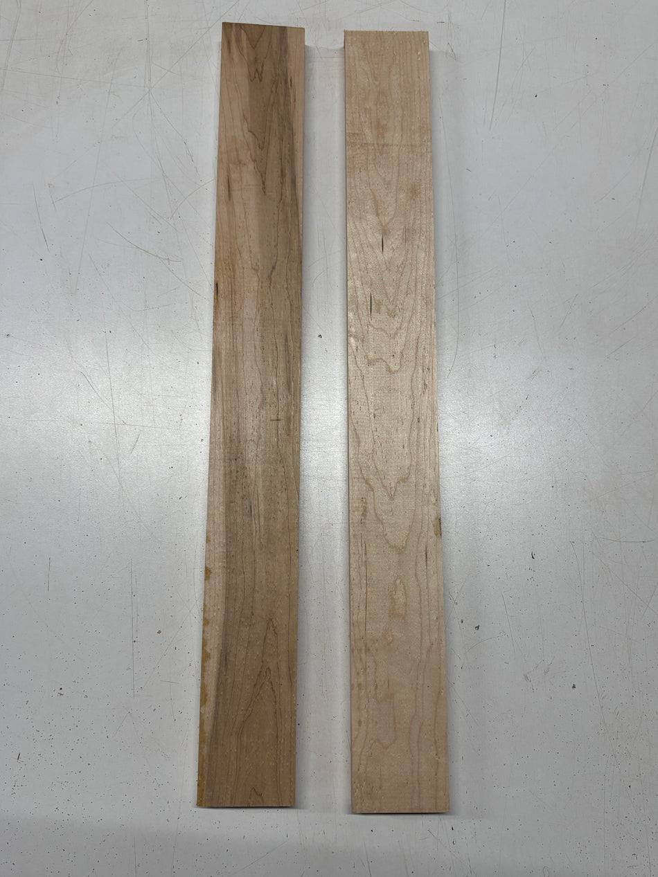 2 Pack, Birdseye Maple Thin Stock Lumber 24"x2-3/4"x7/8" #7899 - Exotic Wood Zone