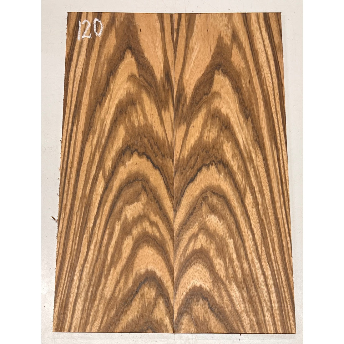 Zebrawood Bookmatched Guitar Drop Tops 21" x 7-1/4" x 1/4" #120 - Exotic Wood Zone - Buy online Across USA 