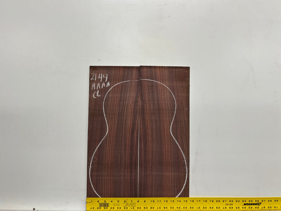 East Indian Rosewood Classical AAAA Grade Guitar Back & Side Set #2144 - Exotic Wood Zone