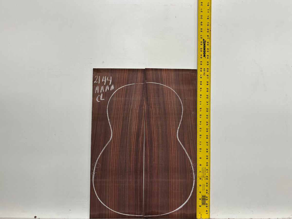 East Indian Rosewood Classical AAAA Grade Guitar Back & Side Set #2144 - Exotic Wood Zone