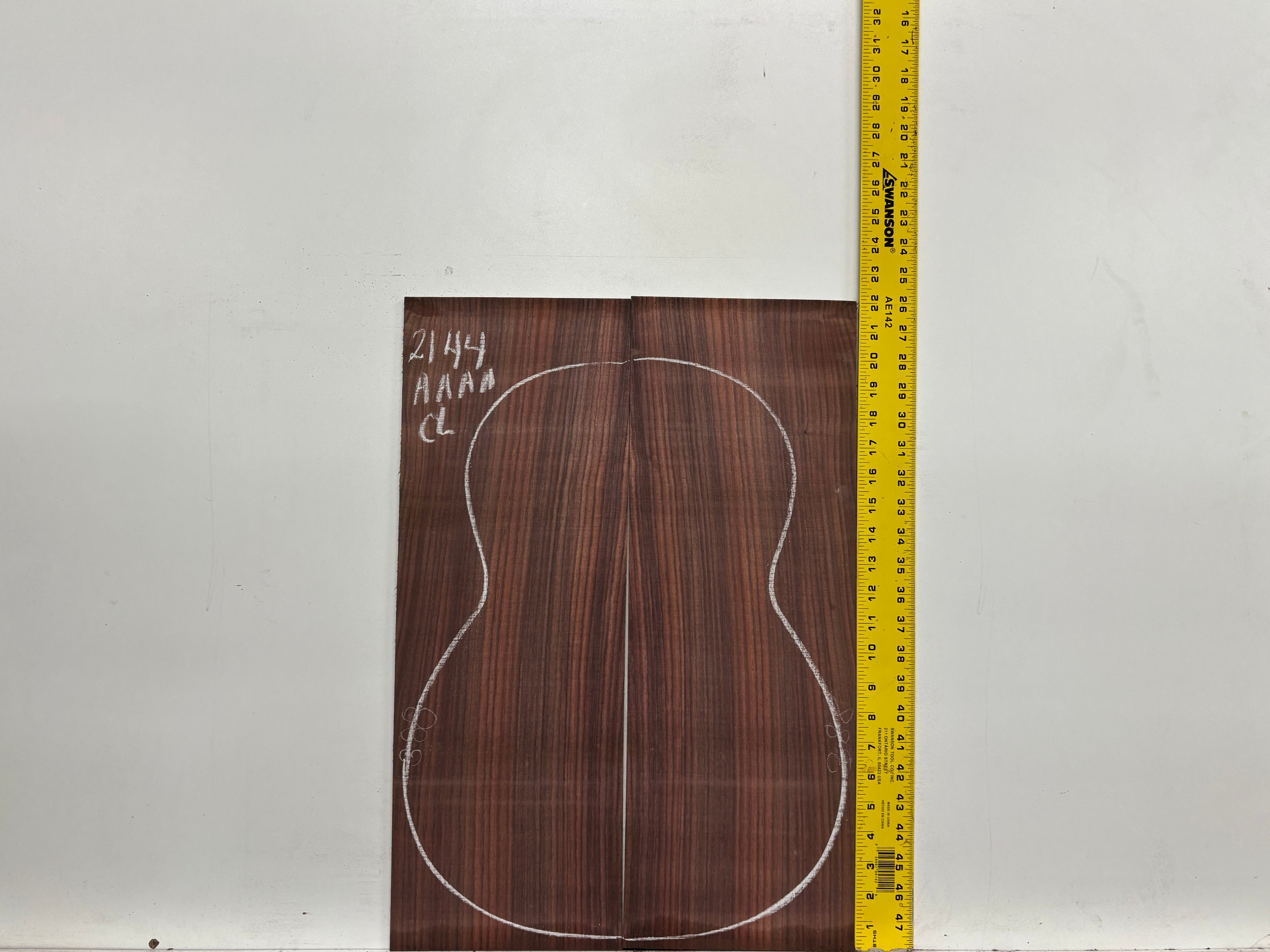East Indian Rosewood Classical AAAA Grade Guitar Back & Side Set #2144 - Exotic Wood Zone