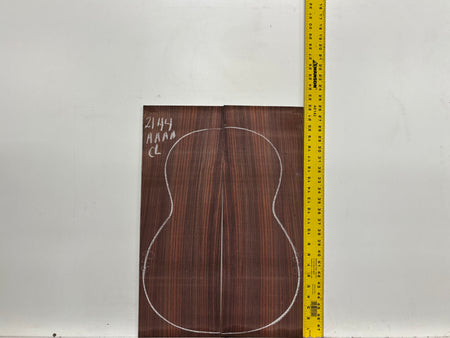 East Indian Rosewood Classical AAAA Grade Guitar Back & Side Set #2144 - Exotic Wood Zone