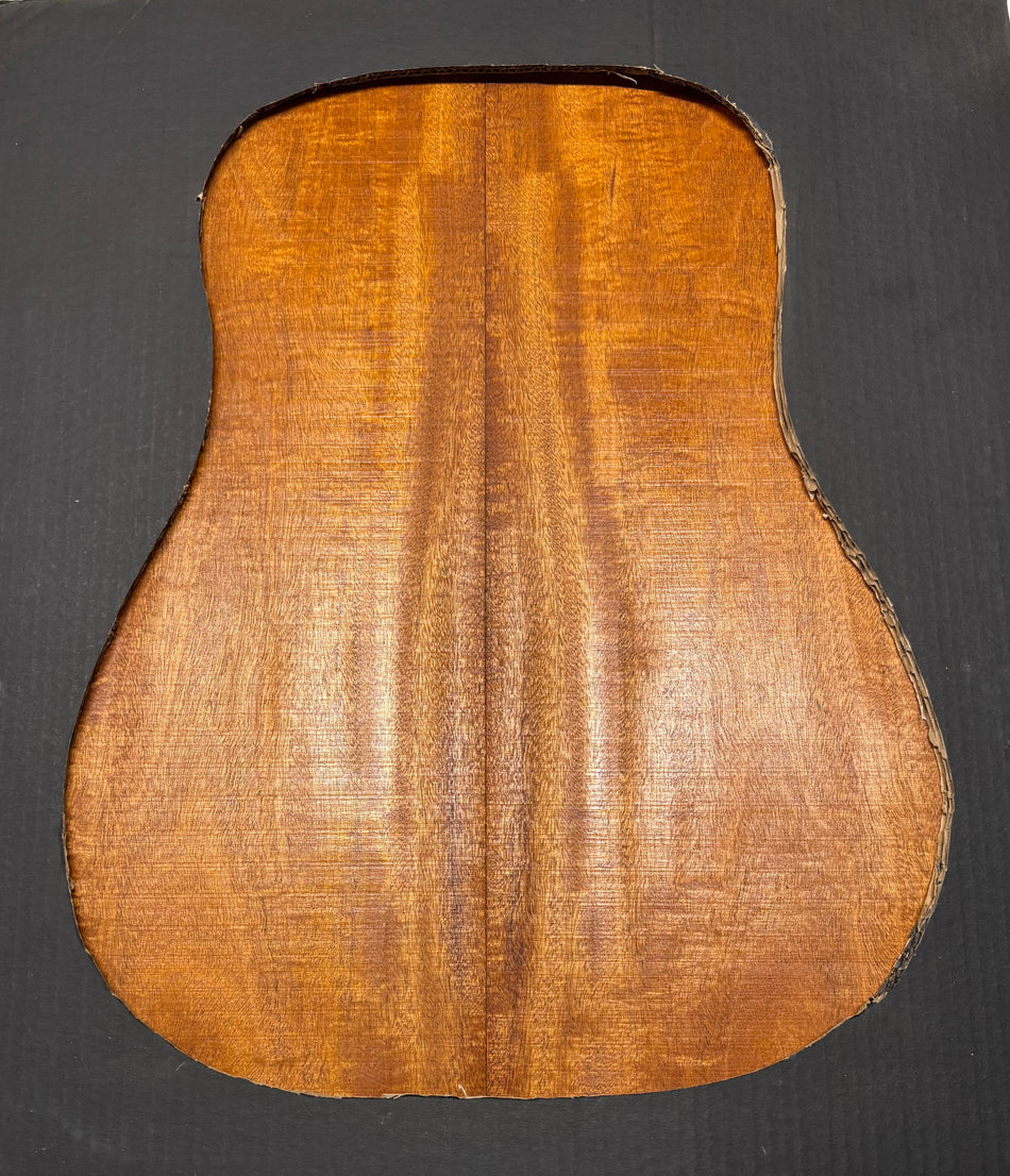 Flame Genuine Mahogany Dreadnought Guitar Back & Side Set #4040